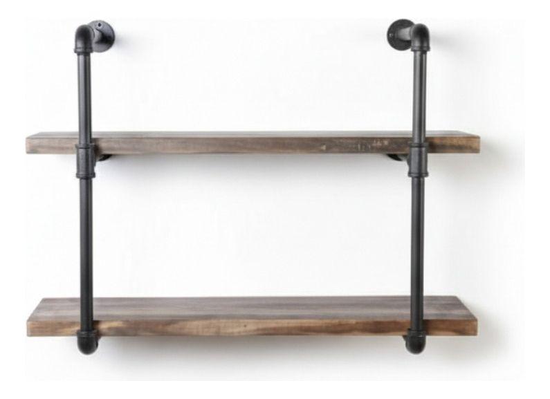 Estante Pared Diseño Industrial Almacenamiento Hogar Jhn-9