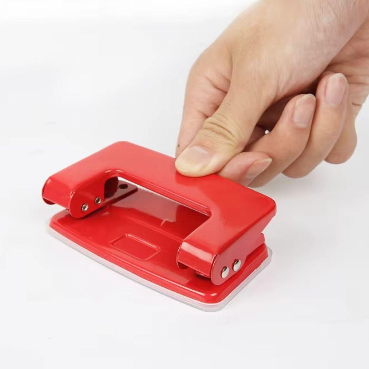 Set 4 Perforadora Papel Portátil Compacto Uso Múltiple Jhn-4