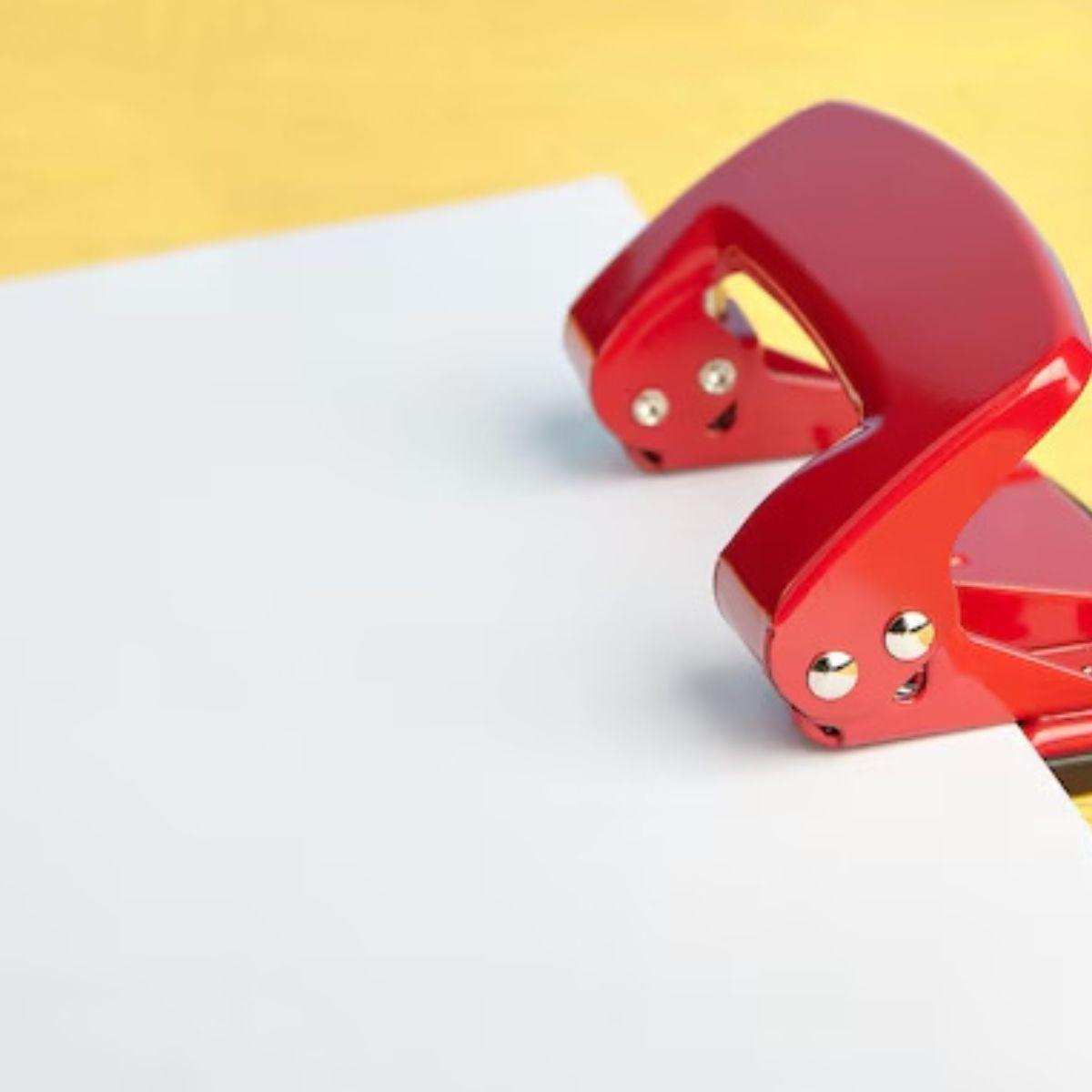 Set 4 Perforadora Papel Portátil Compacto Uso Múltiple Jhn-8