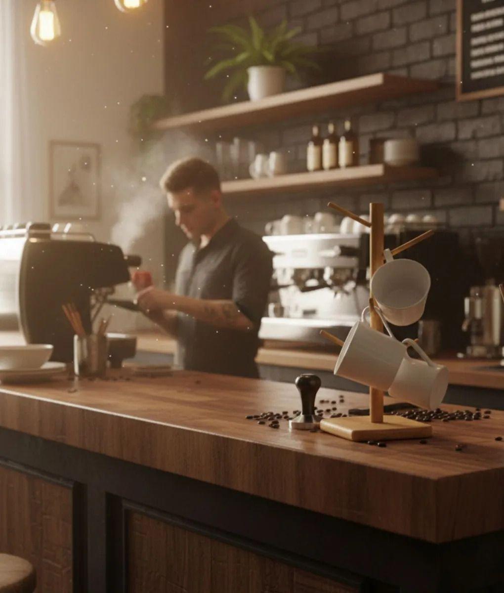 Soporte Vertical Tazas Diseño Orgánico Decorativo Jhn-2