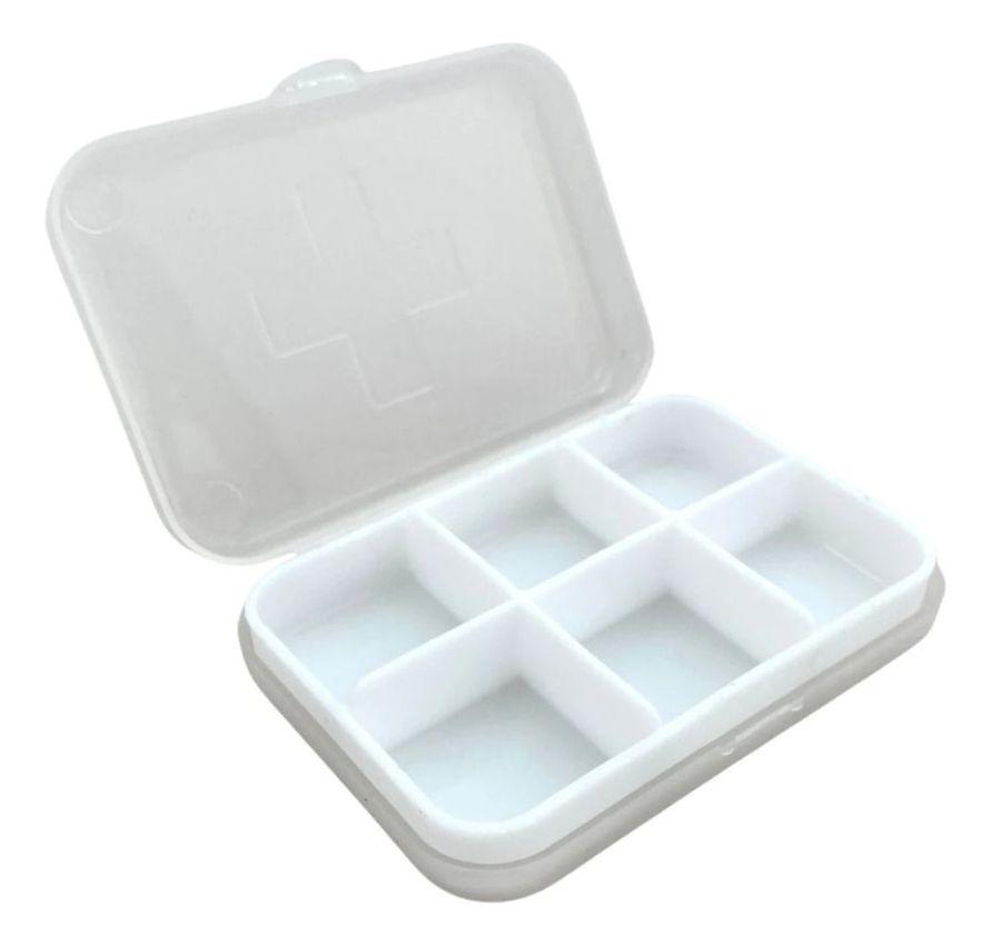 SET 5 PASTILLEROS PORTATIL VIAJE 6 COMPARTIMIENTO LAU-0