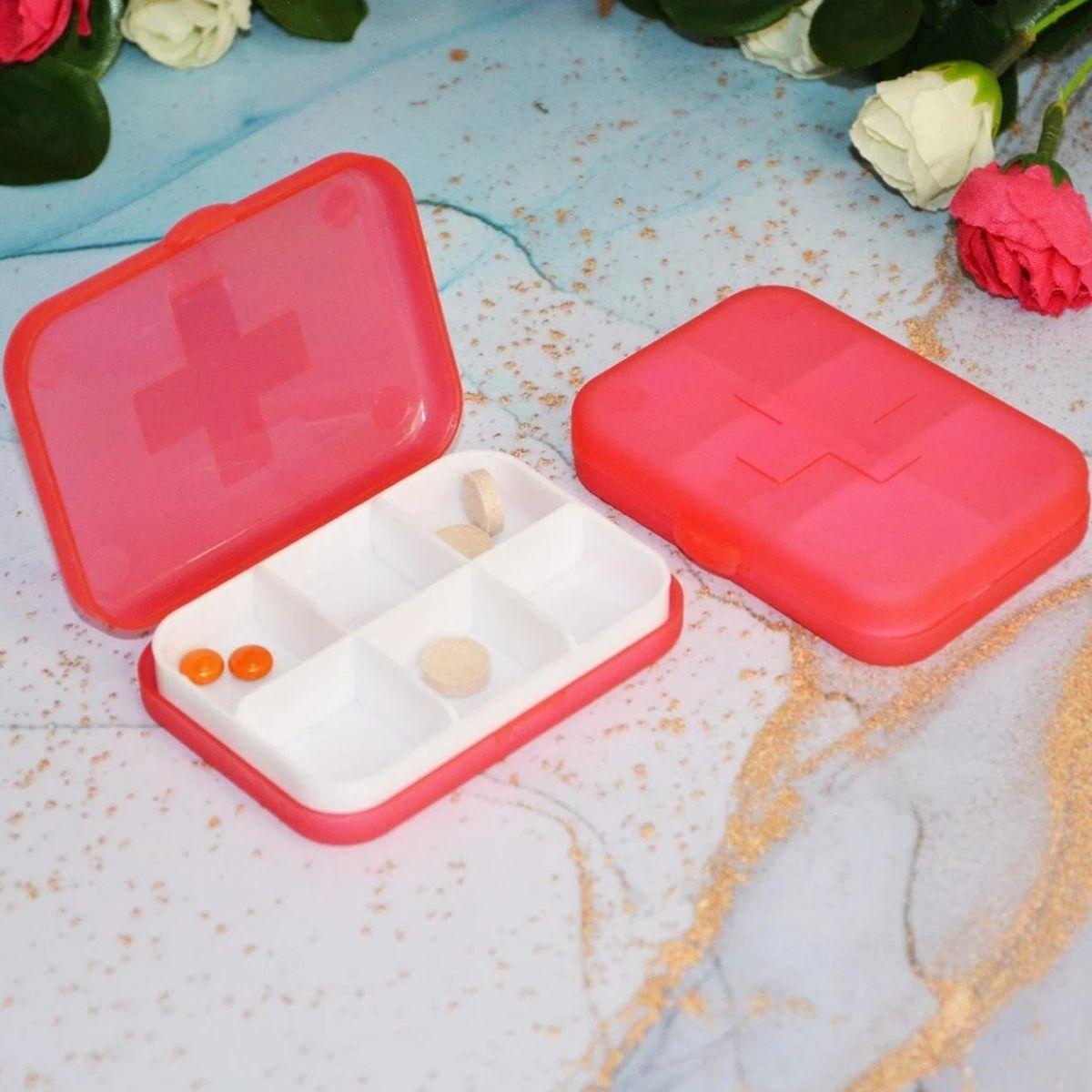 SET 5 PASTILLEROS PORTATIL VIAJE 6 COMPARTIMIENTO LAU-3