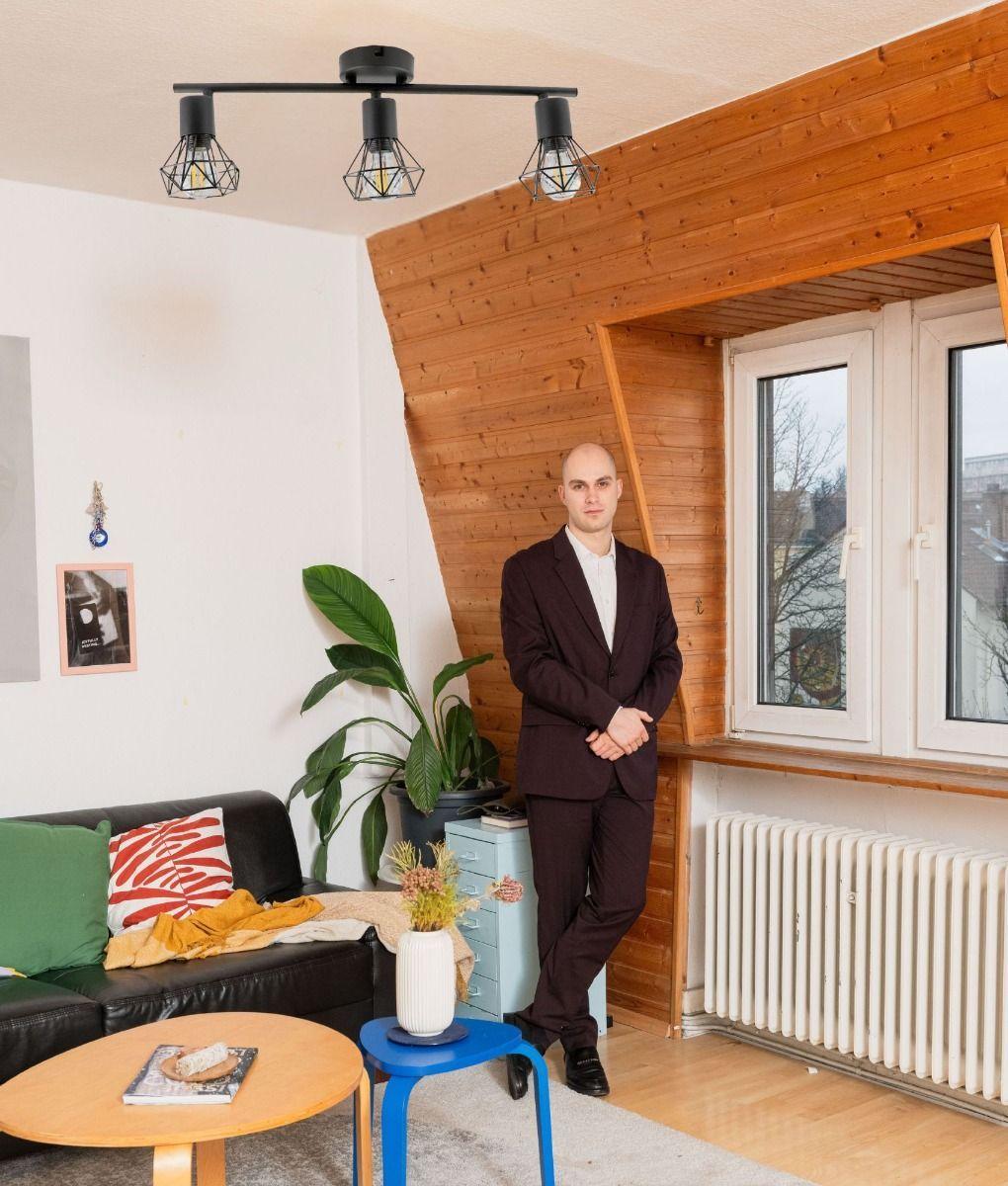 Lámpara Techo 3 Focos Orientables Decorativa Pared Jhn-5