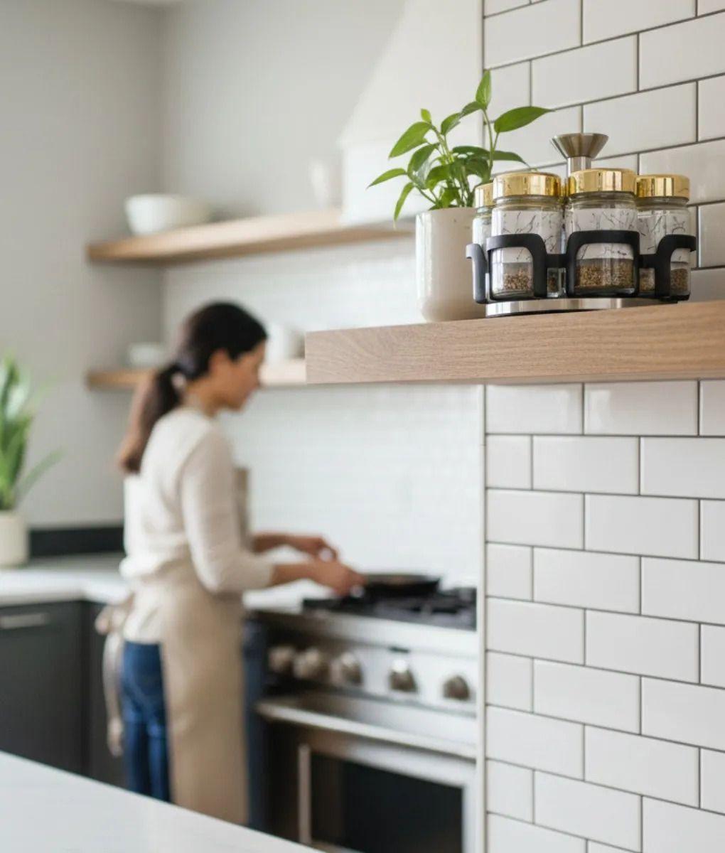 Especiero Juego Organizador Condimentos Diseño Elegante Jhn-4