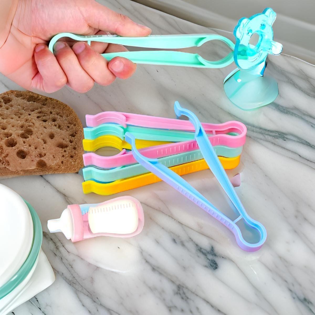 Set 24 Pinzas Mamadera Biberon Antideslizante Bebe Lau-6