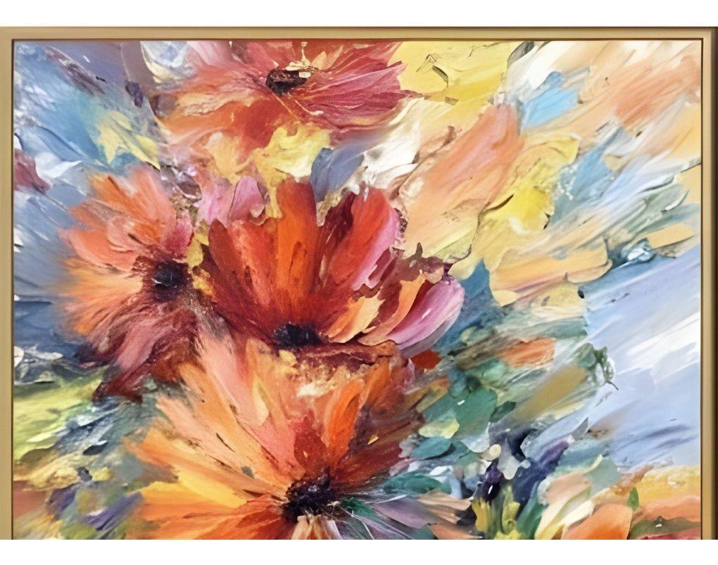 Cuadro Decorativo Floral Abstracto Adorno Hogar Pared Jhn-9