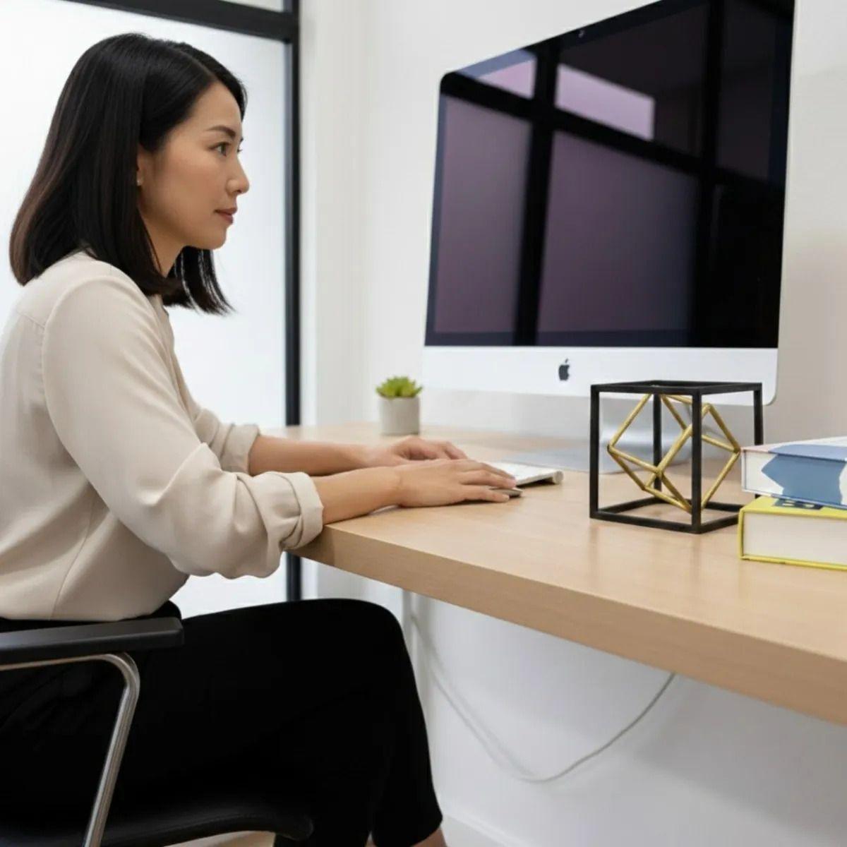 Estatua Figura Decorativa Geométrica Adorno Hogar Cubo Jhn-3