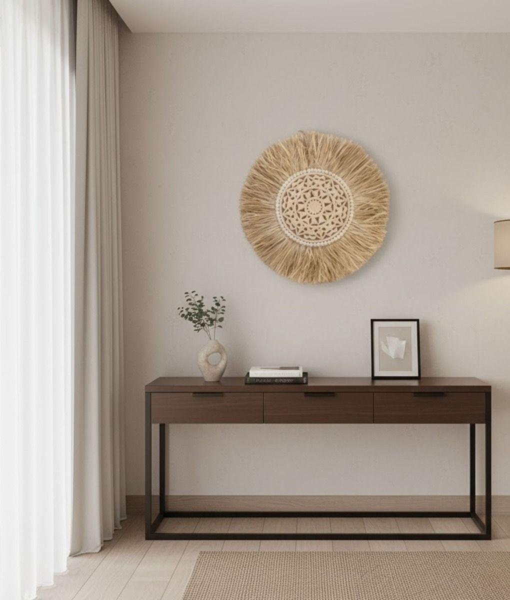 Adorno Pared Circular Texturizado Cuadro Pieza Central Jhn-5