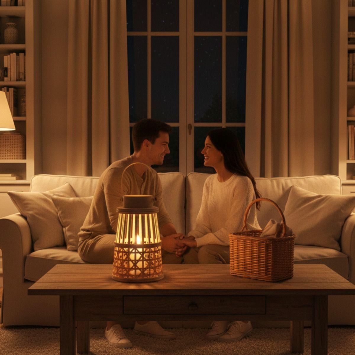 Portavelas Decorativo Diseño Tejido Silueta Moderna Jhn-5