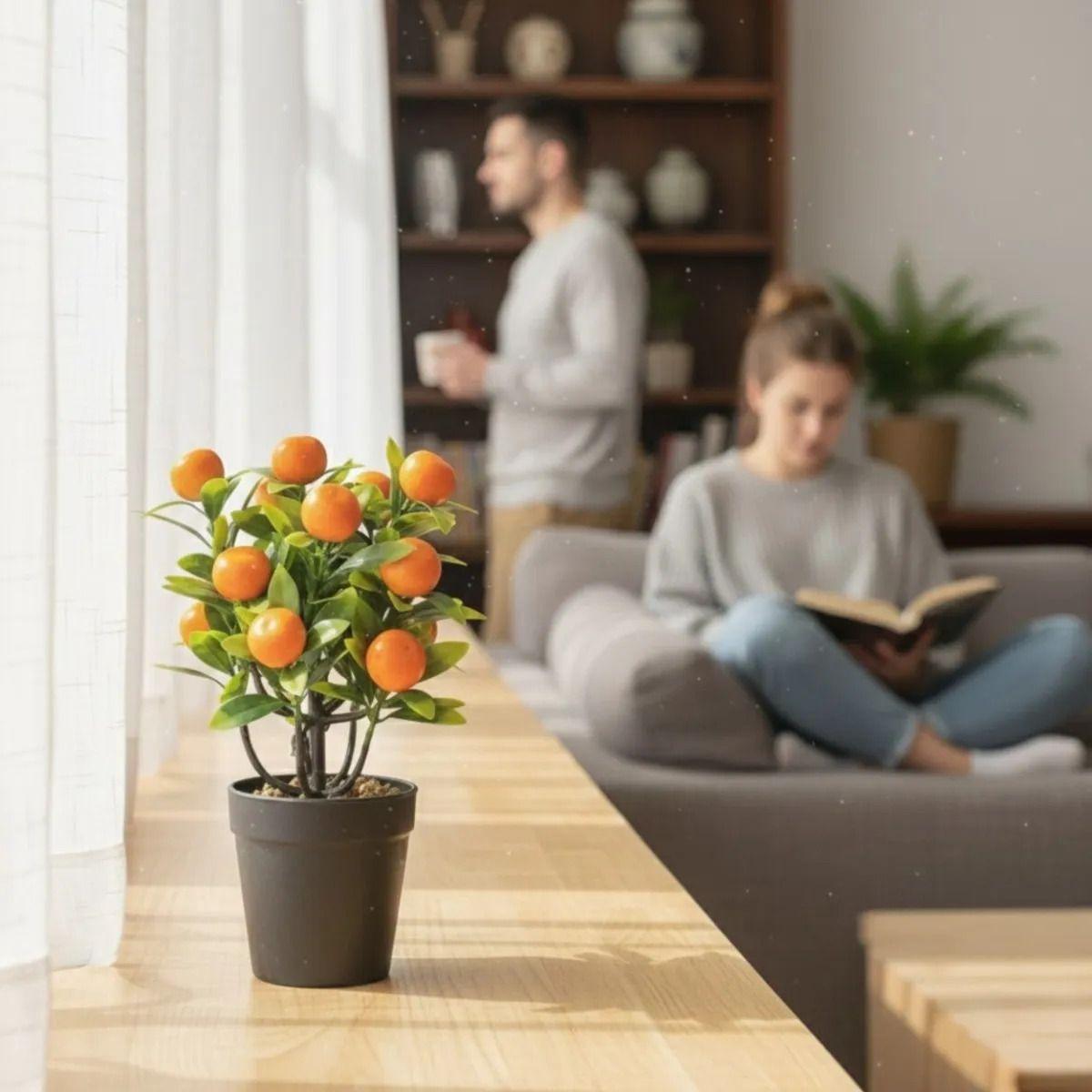 Planta Artificial Diseño Frutal Estilo Adorno Ornamental Jhn-4