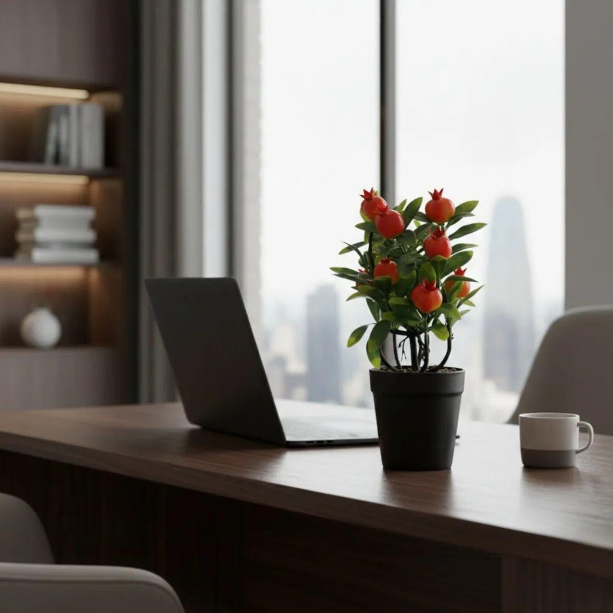 Planta Artificial Diseño Frutal Estilo Adorno Ornamental Jhn-6