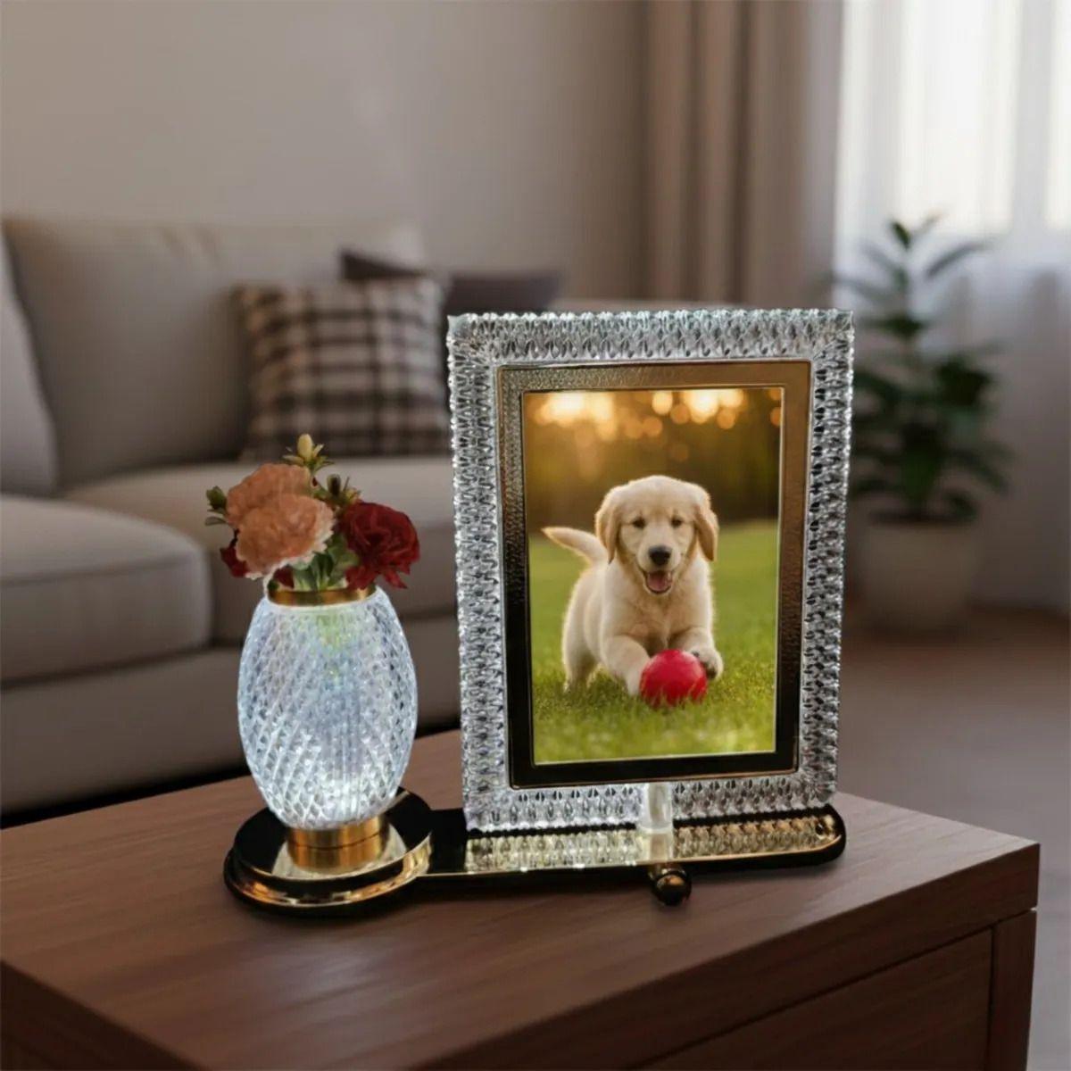 Portarretrato Marco Foto Centro Decorativo Iluminado Jhn-8