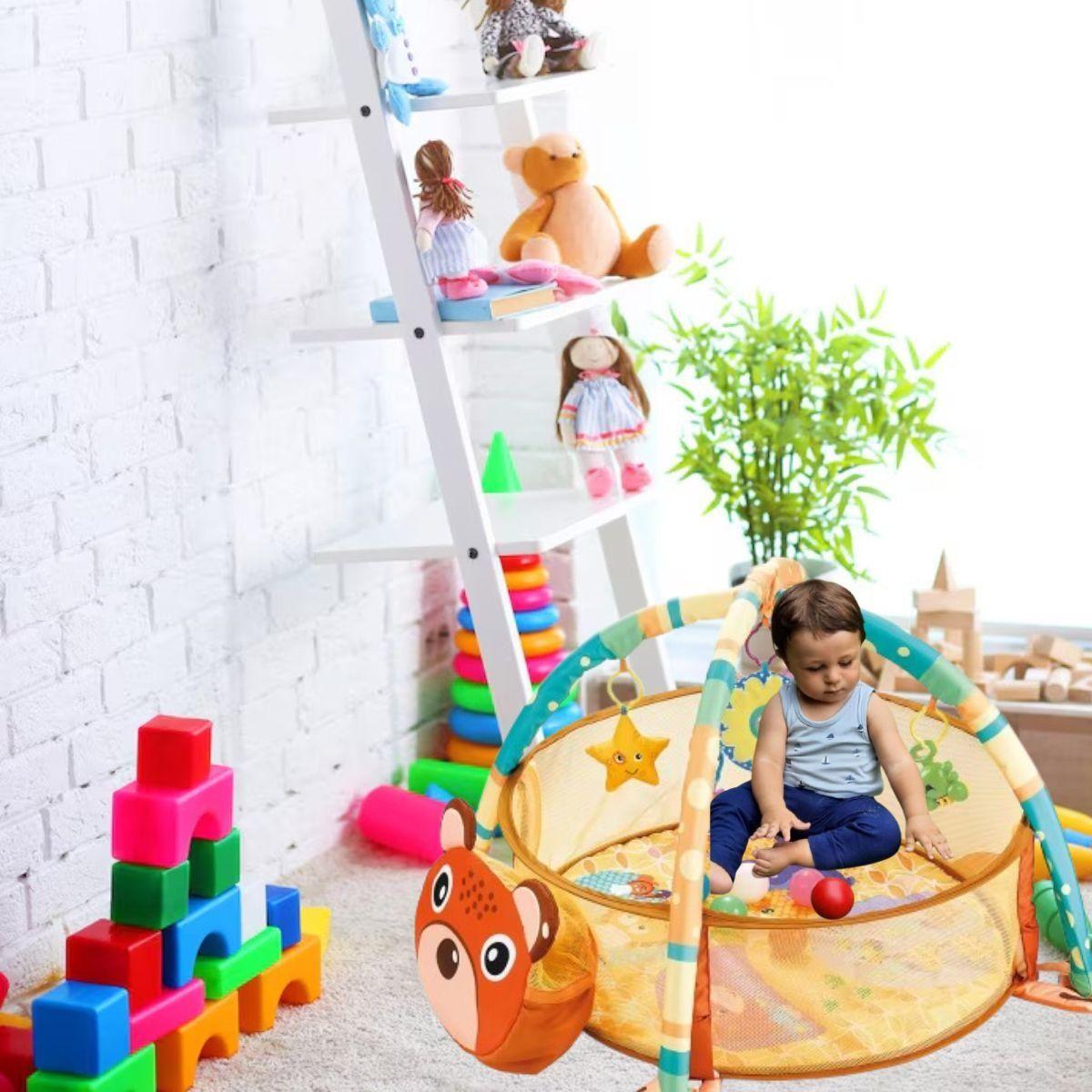 CENTRO DE ACTIVIDAD GIMNASIO DE PELOTAS 3 EN 1 BEBE LAU-2