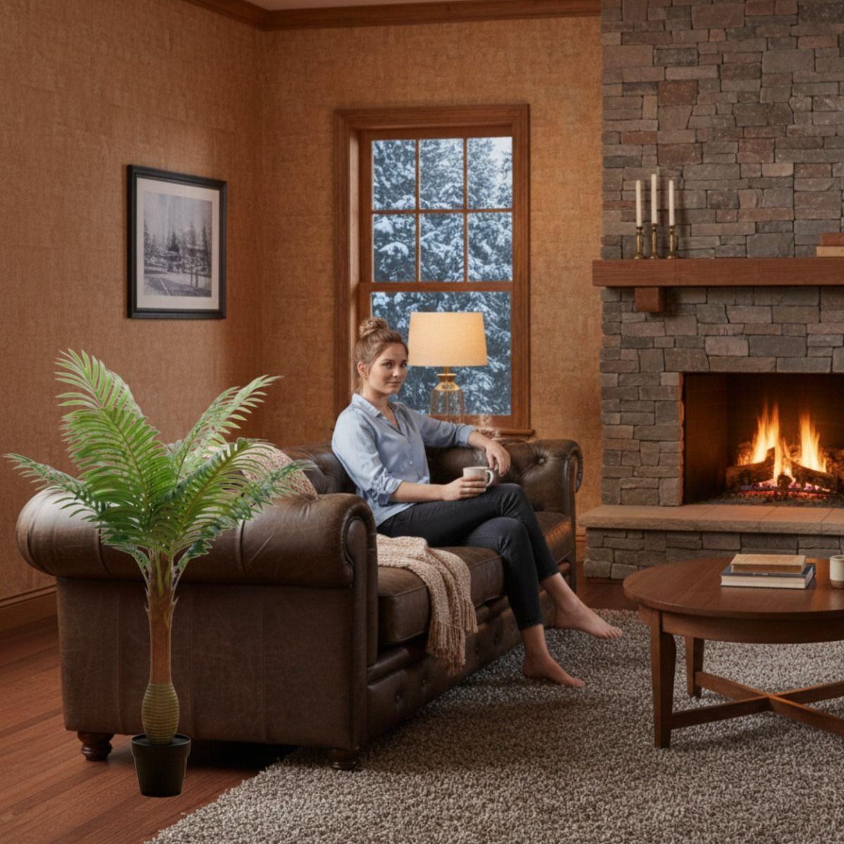 Planta Artificial Decorativa Palmera Tropical Adorno Jhn-3