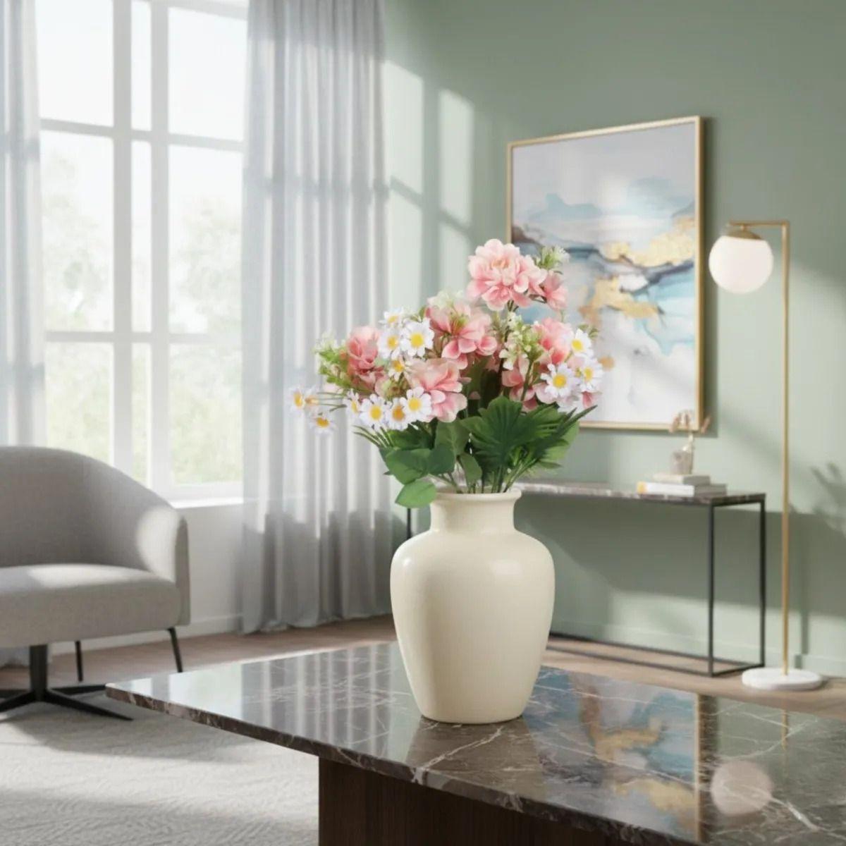 Ramo Floral Artificial Alta Densidad Elegancia Atemporal Jhn-8