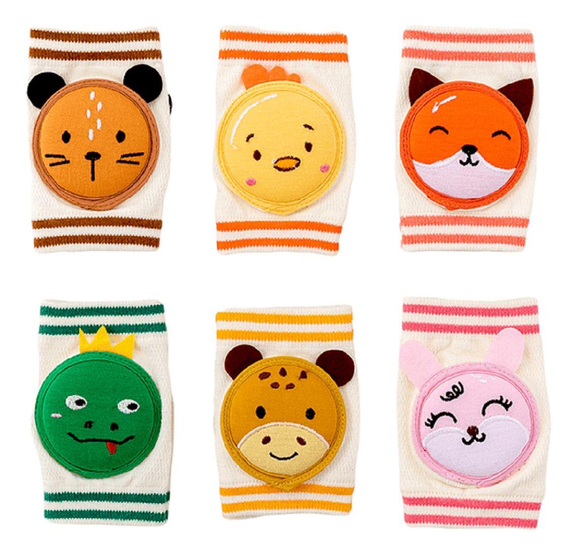 Set 3 Rodilleras Algodón Proteccion Antideslizante Bebe Lau-0