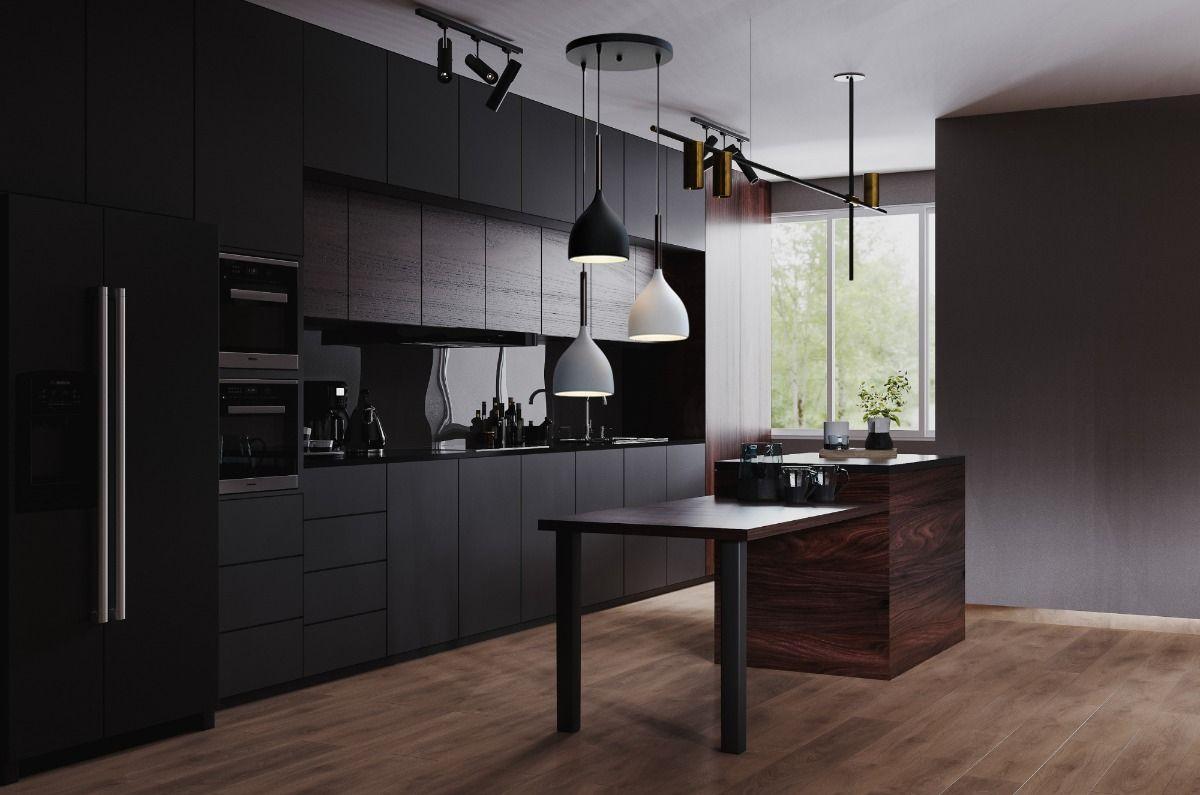 Lampara Colgante Nordica Pantalla Metalica 3 Colores Lau-2