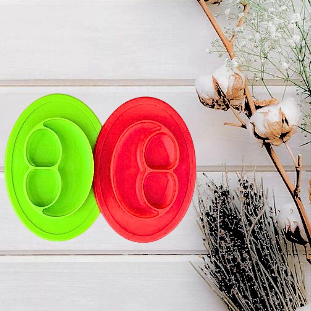 Set 5 Platos Silicona Antiderrame Antiadherente Bebes Lau-6