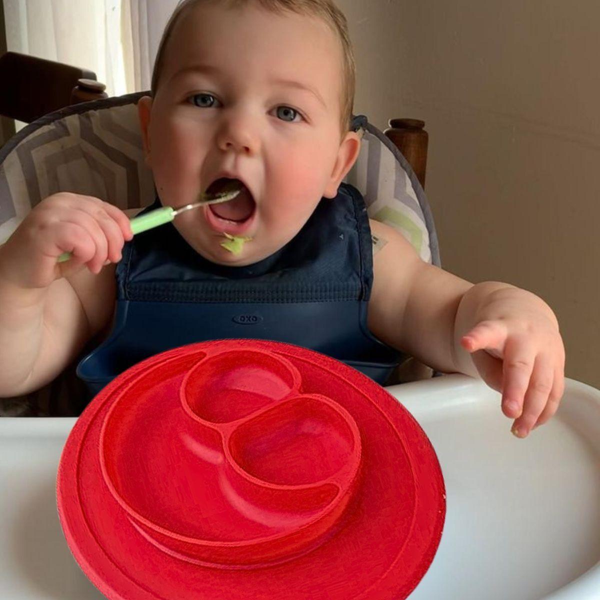 Set 5 Platos Silicona Antiderrame Antiadherente Bebes Lau-7