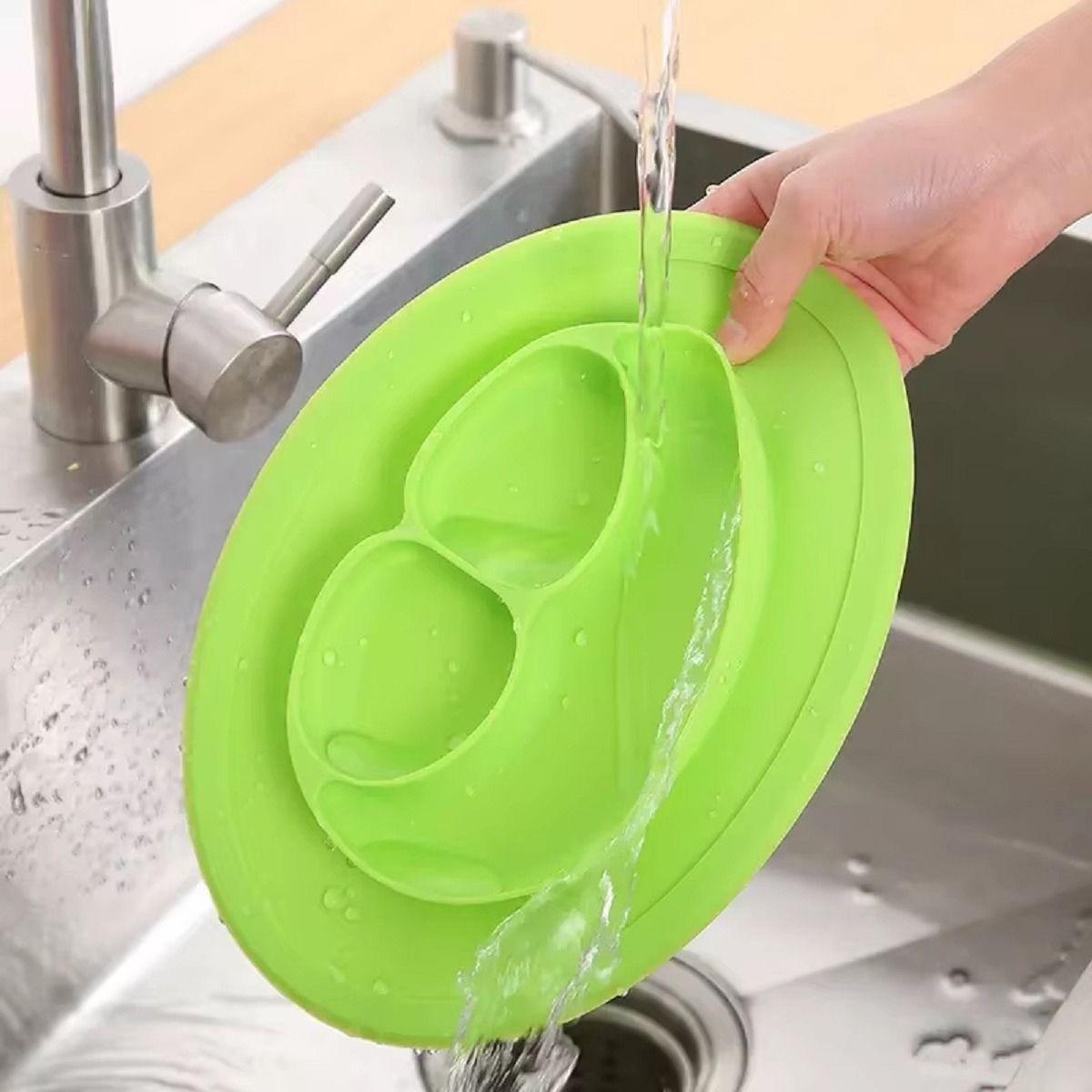 Set 5 Platos Silicona Antiderrame Antiadherente Bebes Lau-8