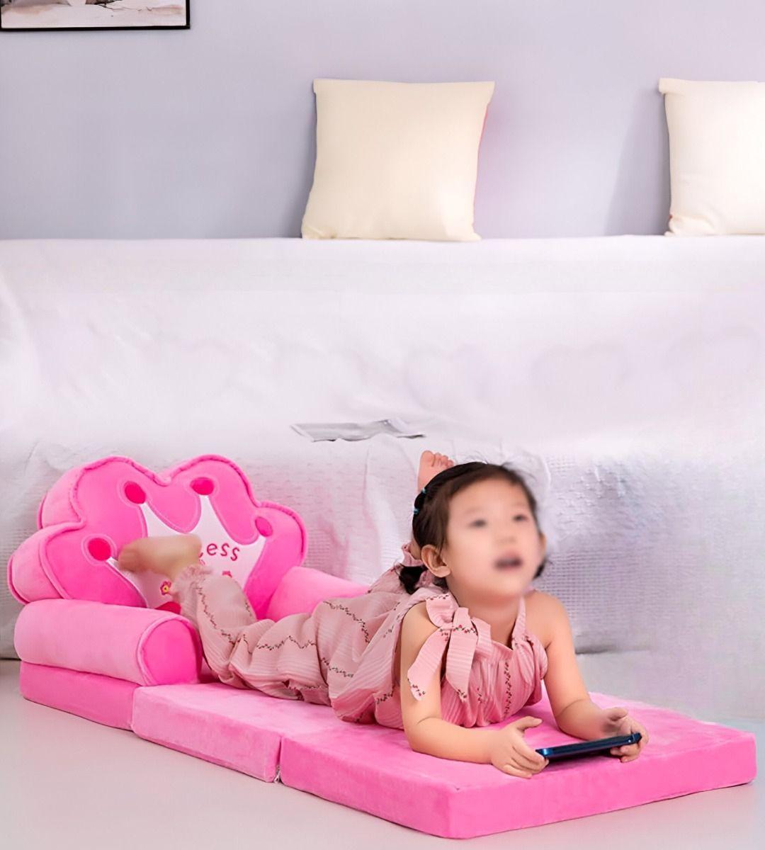 Sofá Cama Silla Reposabrazos Triple Plegable Niños Jhn-8