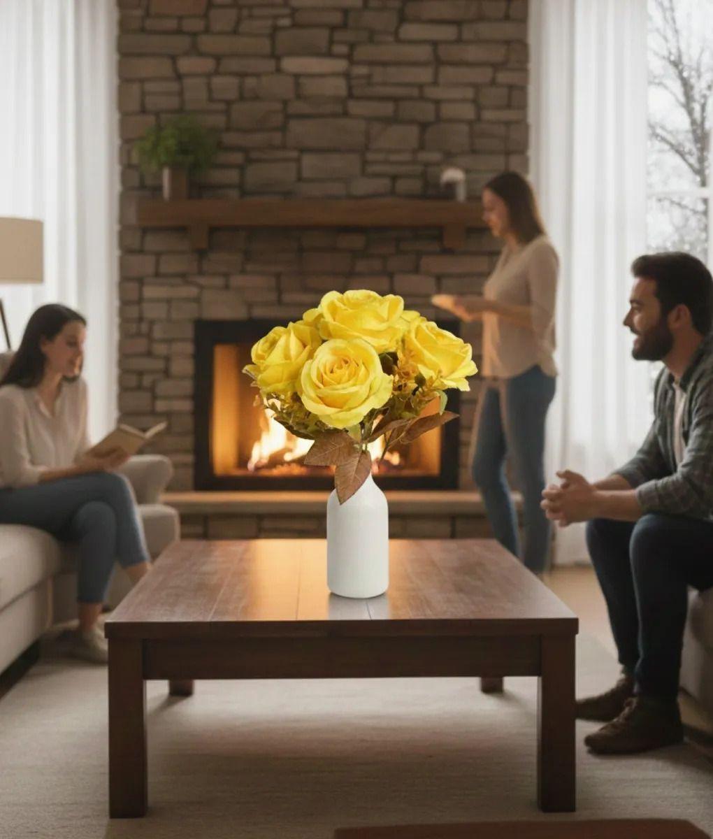 Flor Artificial Ramo Decorativo Belleza Diseño Realista Jhn-4