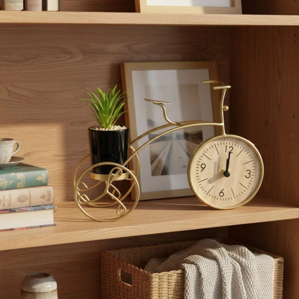 Reloj Decorativo Mesa Estilo Bicicleta Adorno Vintage Jhn-7