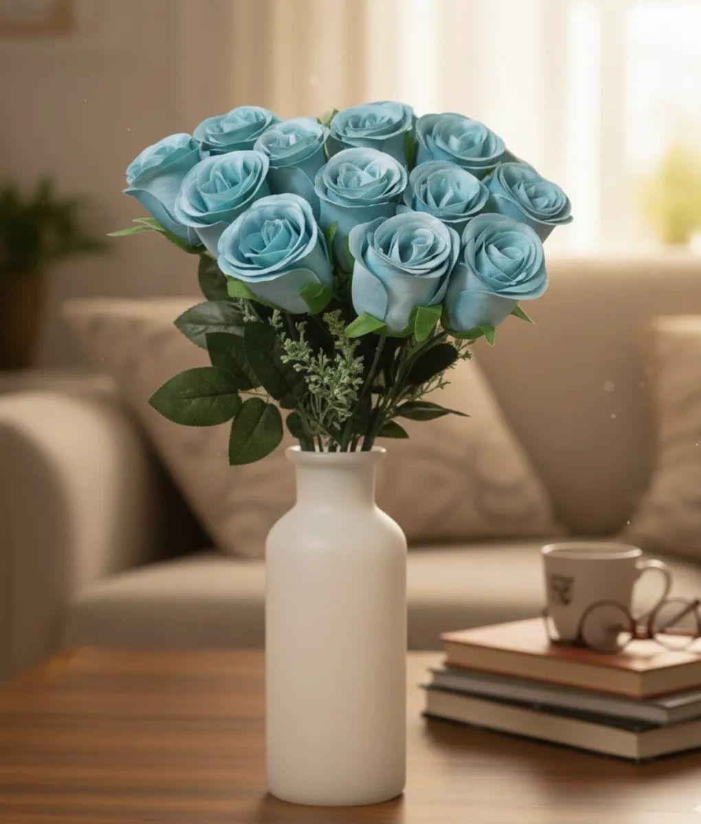 Ramo Floral Artificial Rosas Decorativas Adorno Hogar Jhn-7