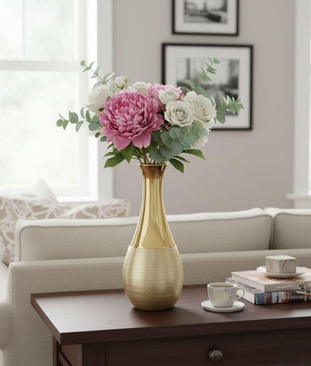 Florero Decorativo Moderno Silueta Gota Textura Dual Jhn-7