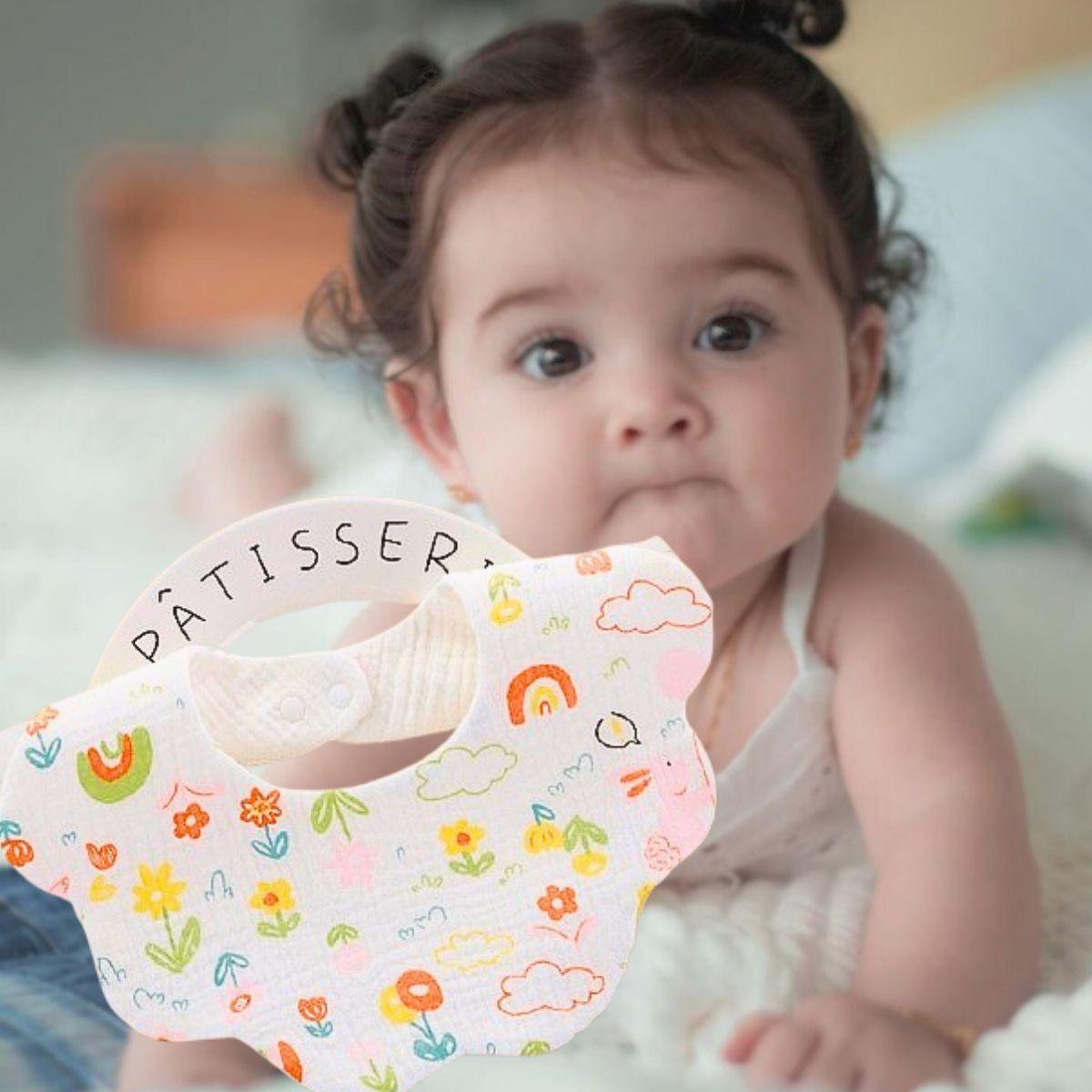 Set 4 Babebros Algodón Impermeable Comida Bebes Lau-4
