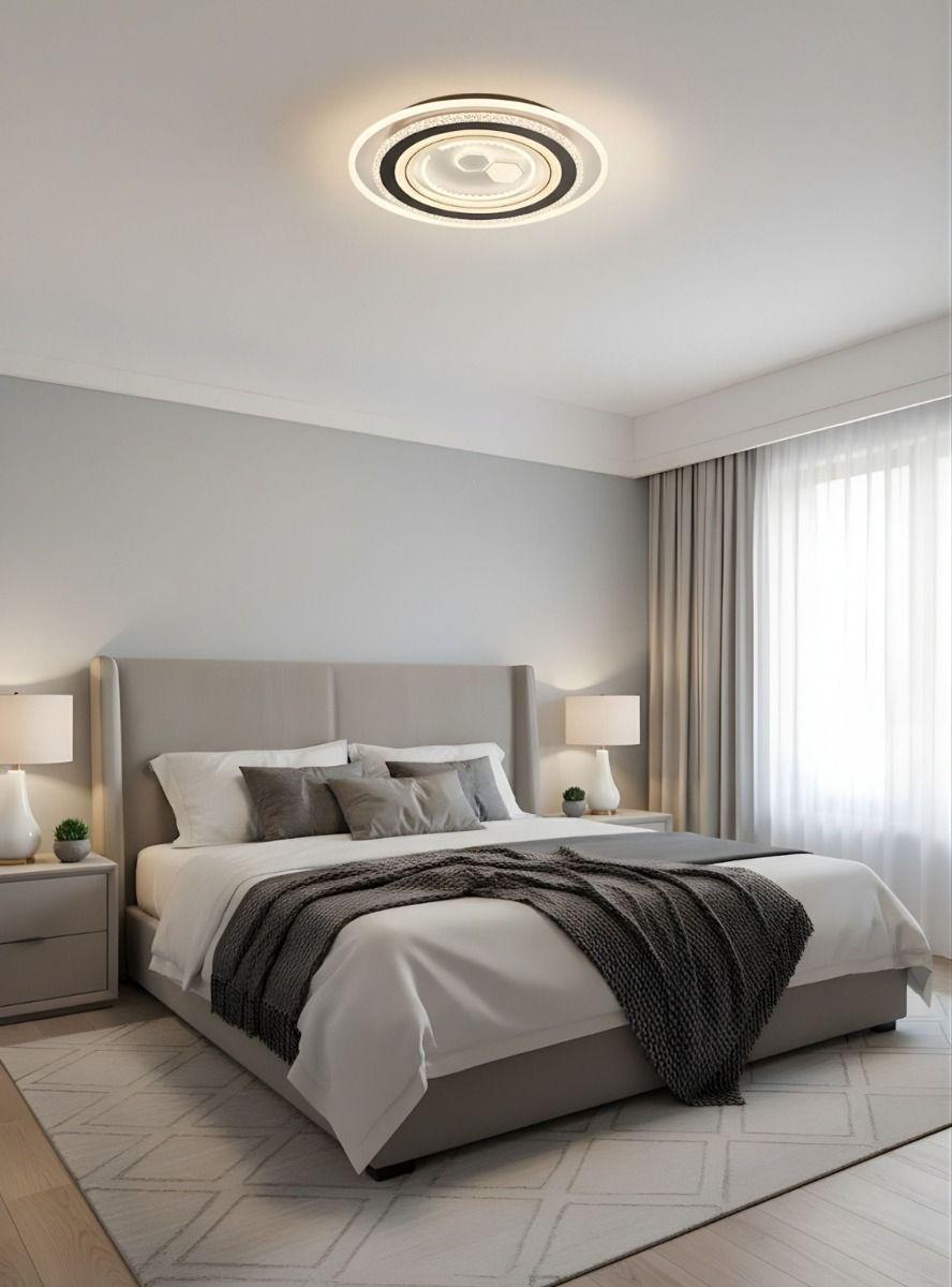 Lámpara Techo Plafón Circular Elegante Moderno Anillos Jhn-7