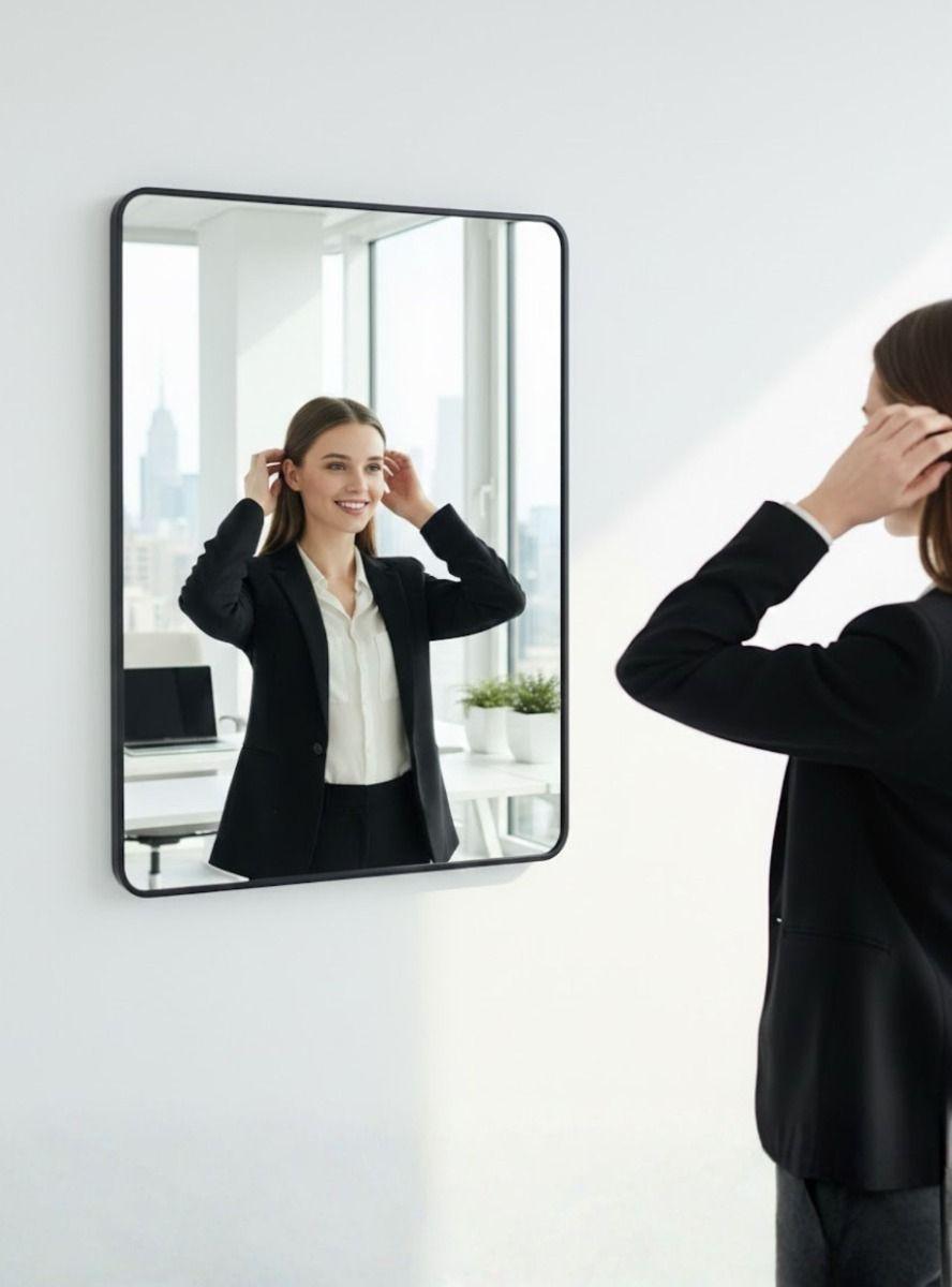 Espejo Decorativo Pared Bordes Redondeados Adorno Jhn-3