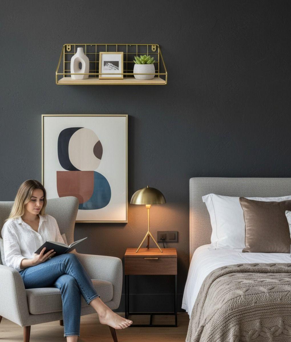 Estante Pared Repisa Diseño Moderno Almacenamiento Jhn-3