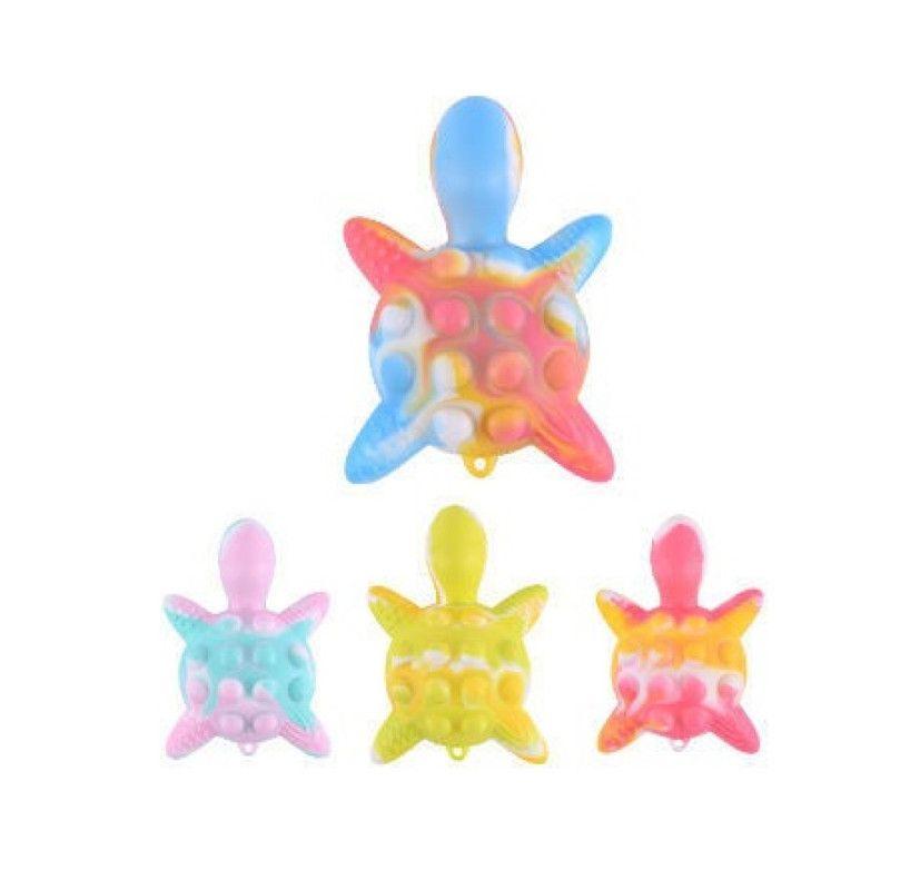 Set 2 Mordedor Forma Tortuga Rascaencia Antiestres Silicona Bebe Lau-7