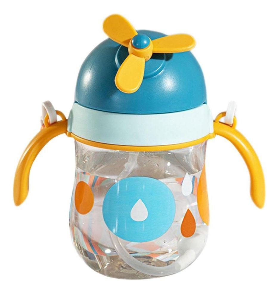 SET 2 VASOS CON ASA PAJITA DISEÑO DE AVION ANTIDERRAME LAU-0