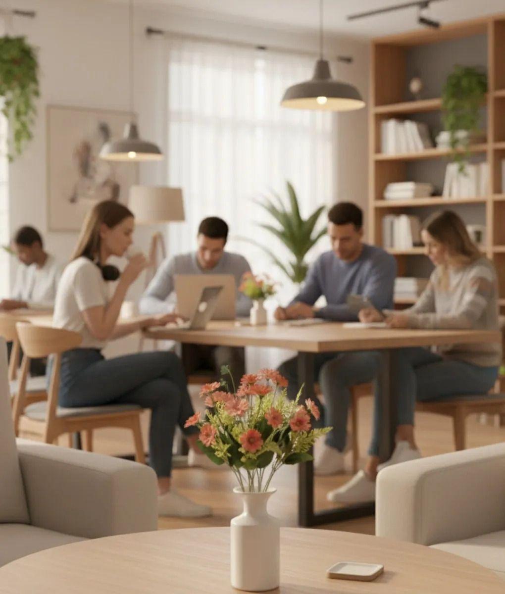 Set 4 Ramo Decorativo Artificial Flores Silvestres Jhn-2