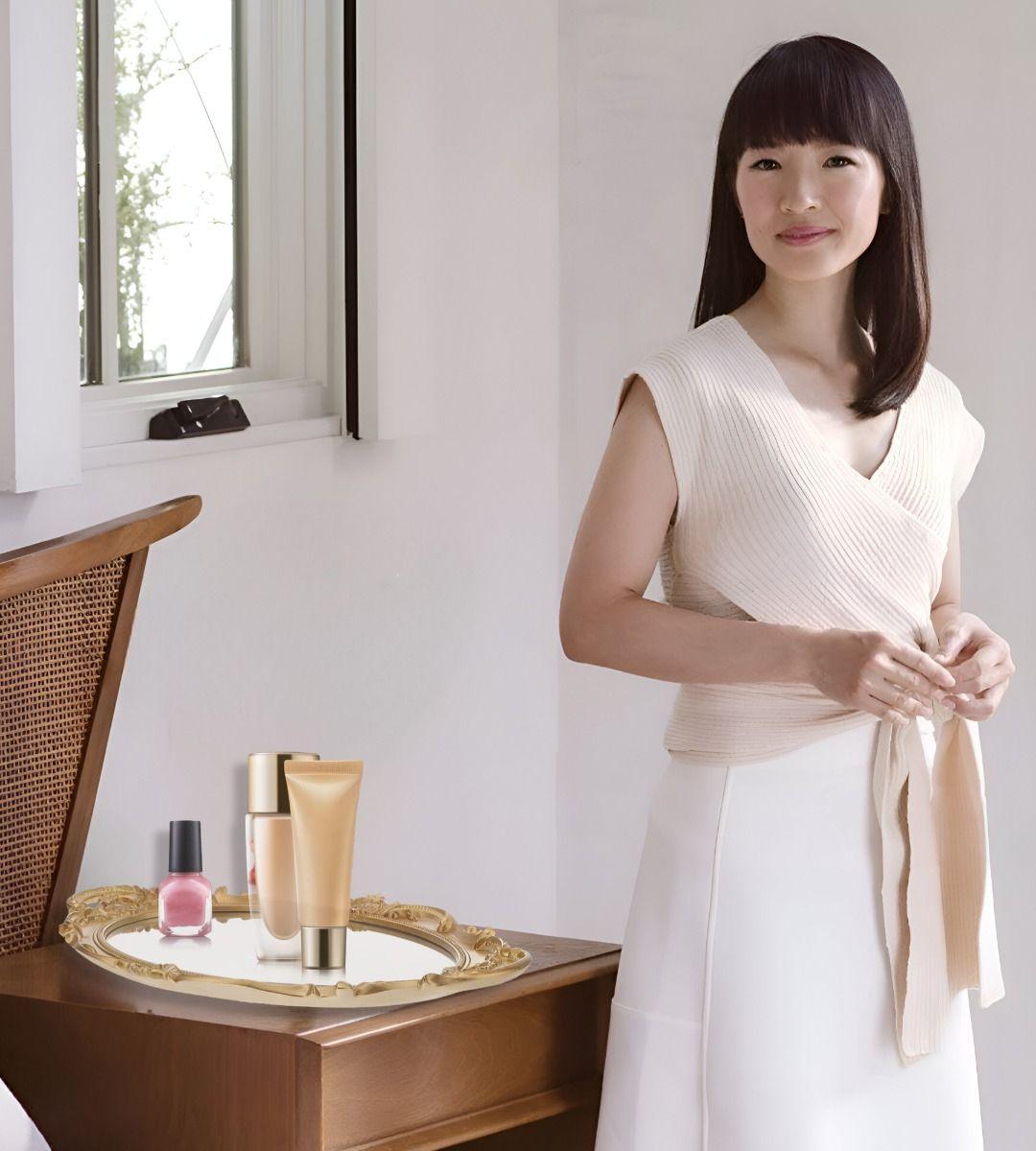 Set 2 Bandeja Espejo Dorada Decorativa Organizador Jhn-4