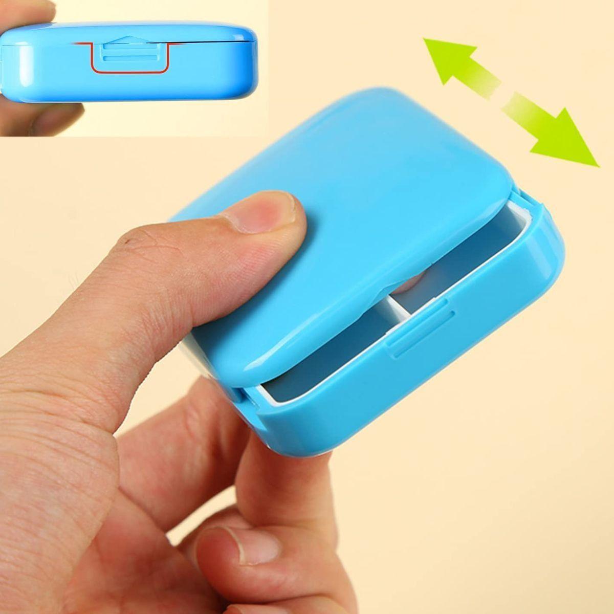 SET 6 PASTILLEROS MINI 2 COMPARTIMIENTO PORTATILES LAU-4