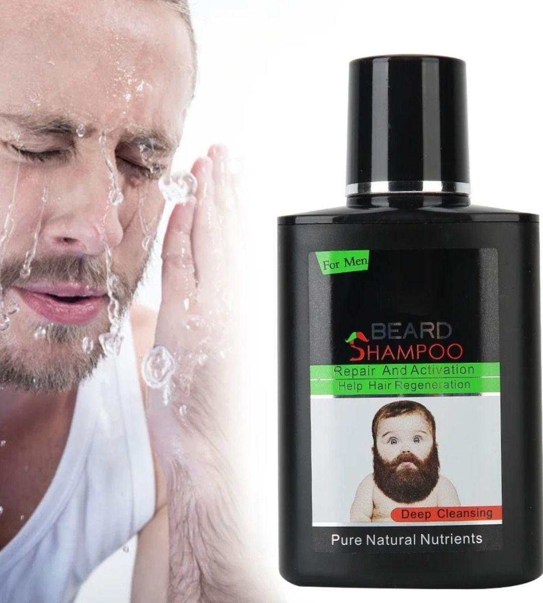 Set 2 Shampoo Cuidado Barba Limpia Suave Repara Regenera Jhn-3