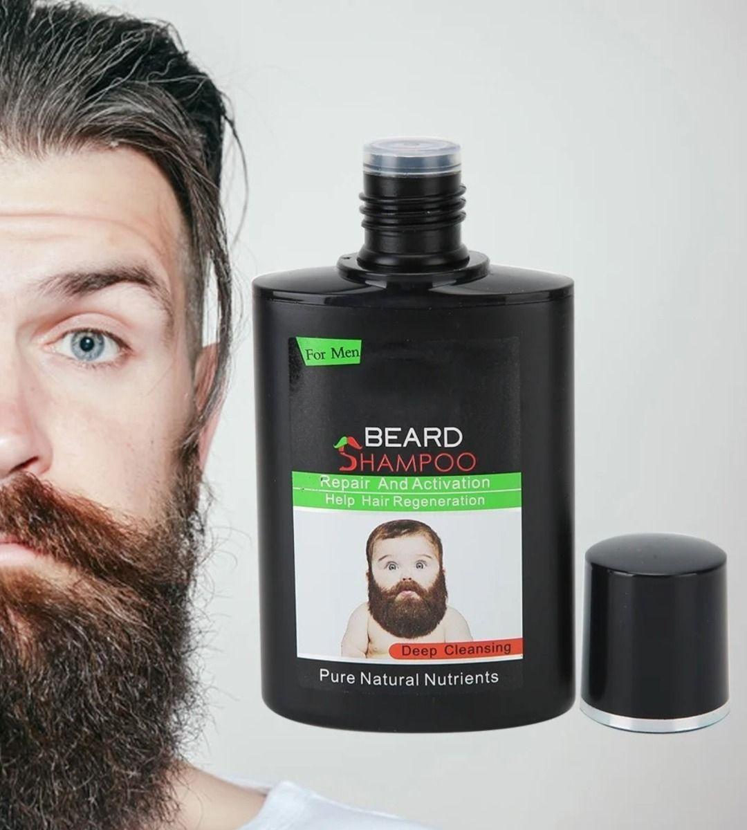 Set 2 Shampoo Cuidado Barba Limpia Suave Repara Regenera Jhn-5