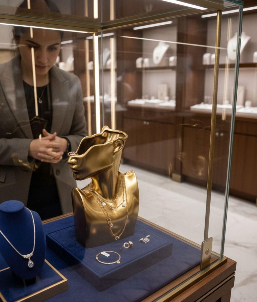 Soporte Decorativo Joyas Exhibidor Adorno Silueta Jhn-4