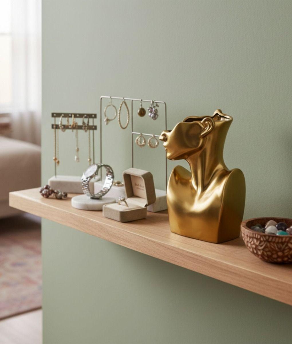 Soporte Decorativo Joyas Exhibidor Adorno Silueta Jhn-7