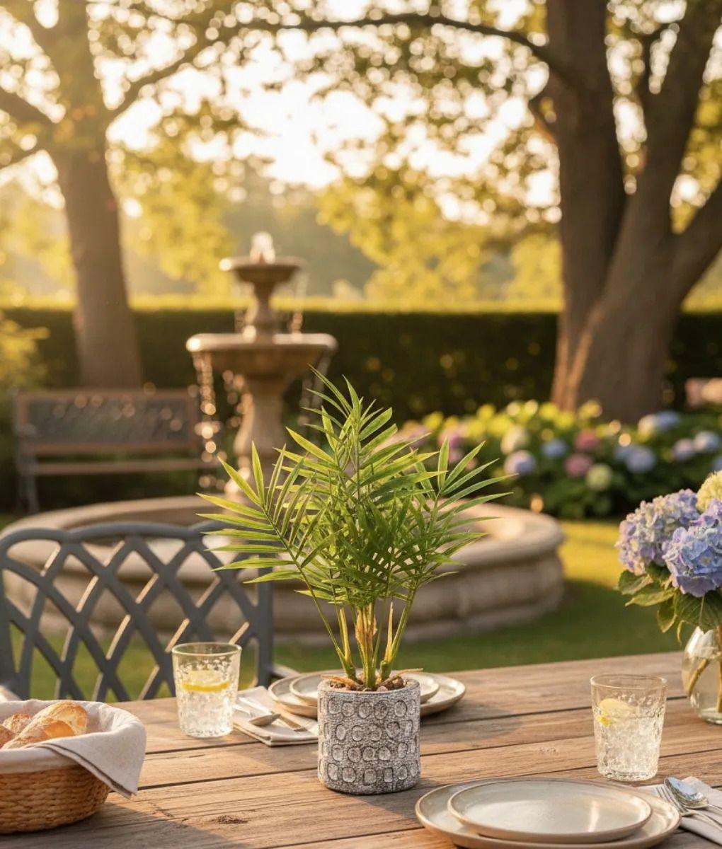 Planta Decorativa Artificial Palmera Adorno Botánico Jhn-7