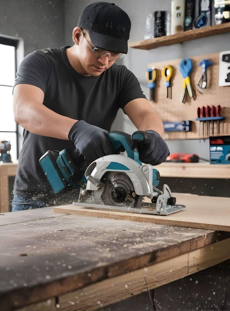 Sierra Circular Inalámbrica Diseño Ergonómico Compacto Jhn-3