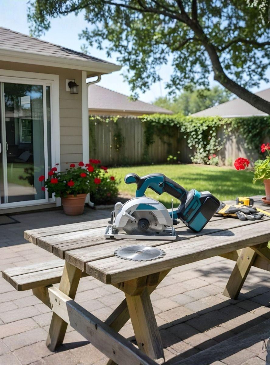 Sierra Circular Inalámbrica Diseño Ergonómico Compacto Jhn-6