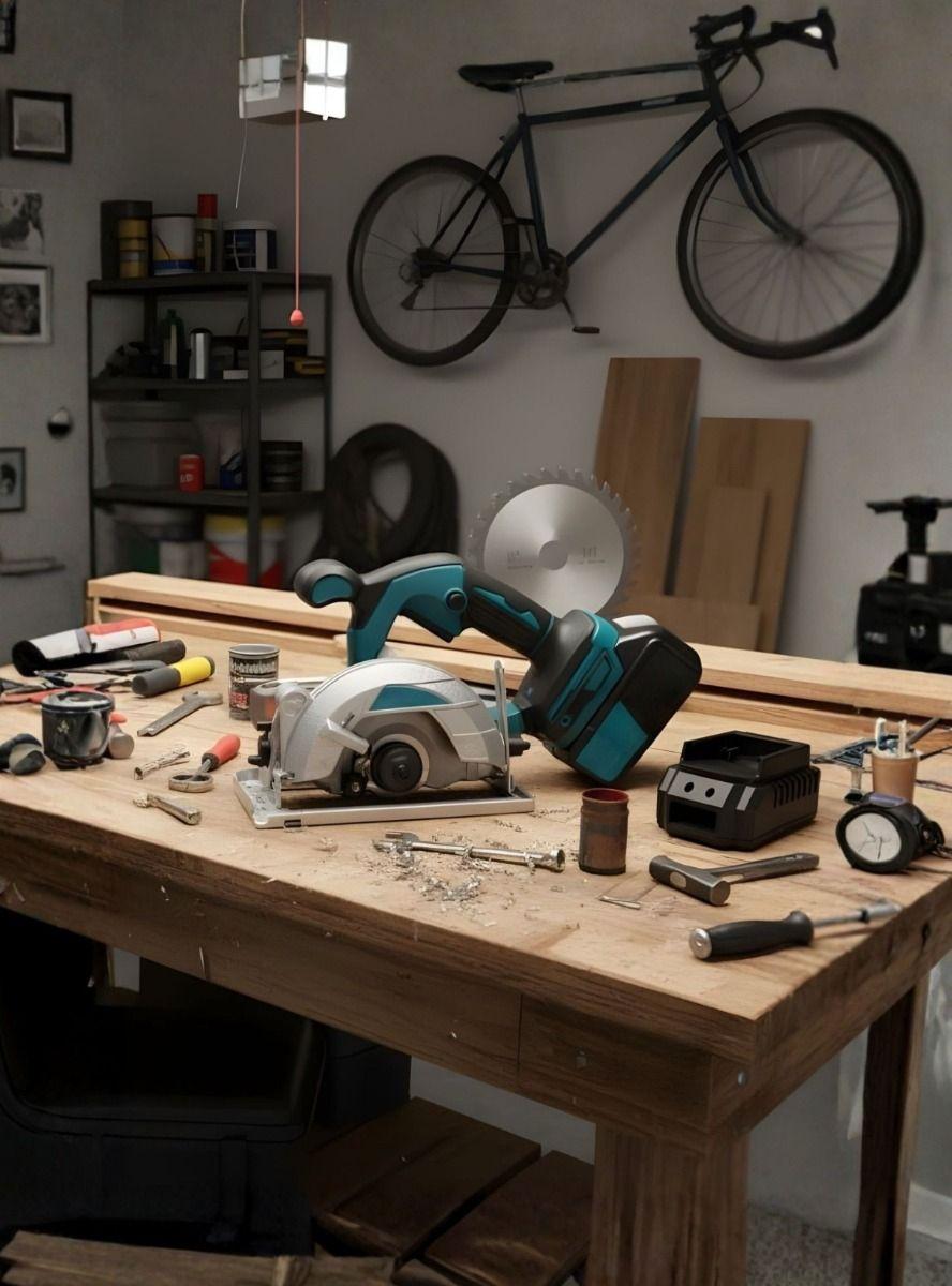 Sierra Circular Inalámbrica Diseño Ergonómico Compacto Jhn-7