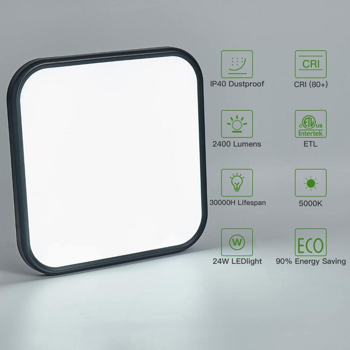 Lámpara Techo Empotrado 26W Cuadrada LED Moderna Lau-5