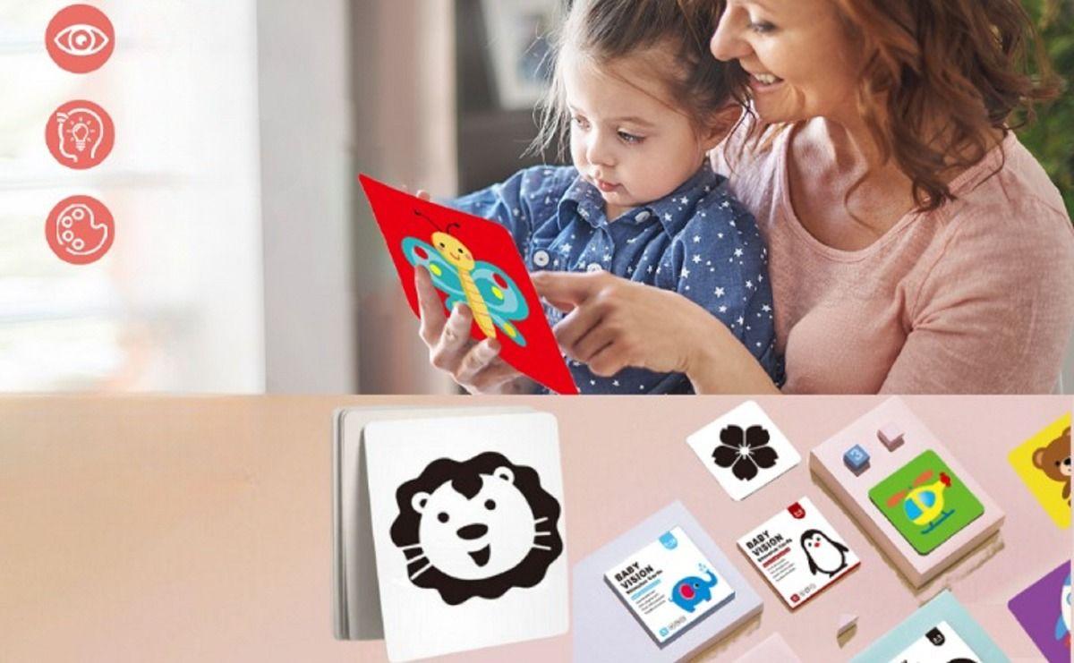 Set de 6 Tarjetas Estimulación Visual Bebés 3-6 Meses Jhn-3