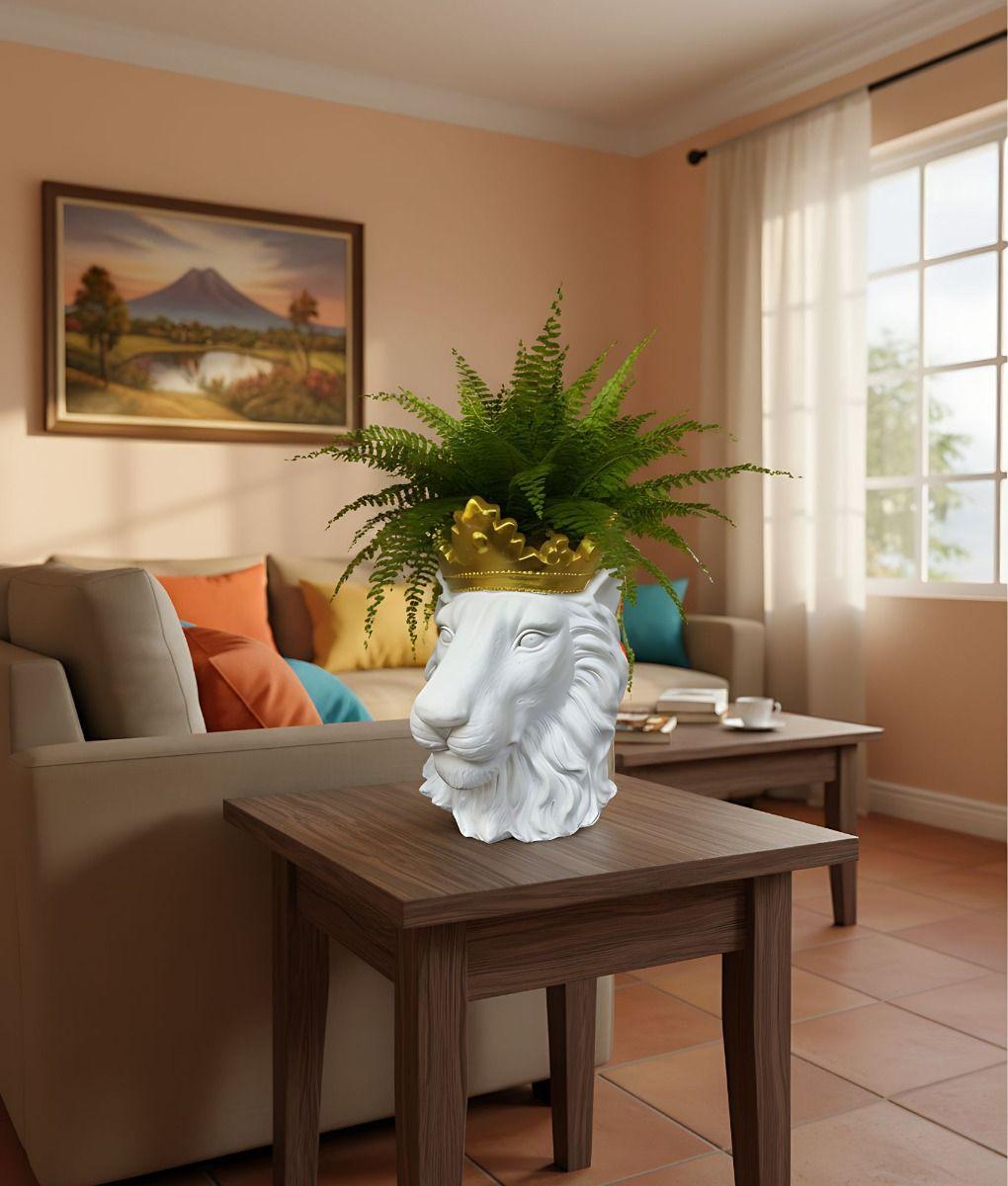 Figura Decorativa Multifuncional León Estatua Adorno Jhn-6