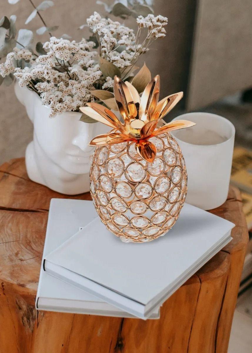 Figura Decorativa Adorno Piña Centro Mesa Elegante Jhn-8